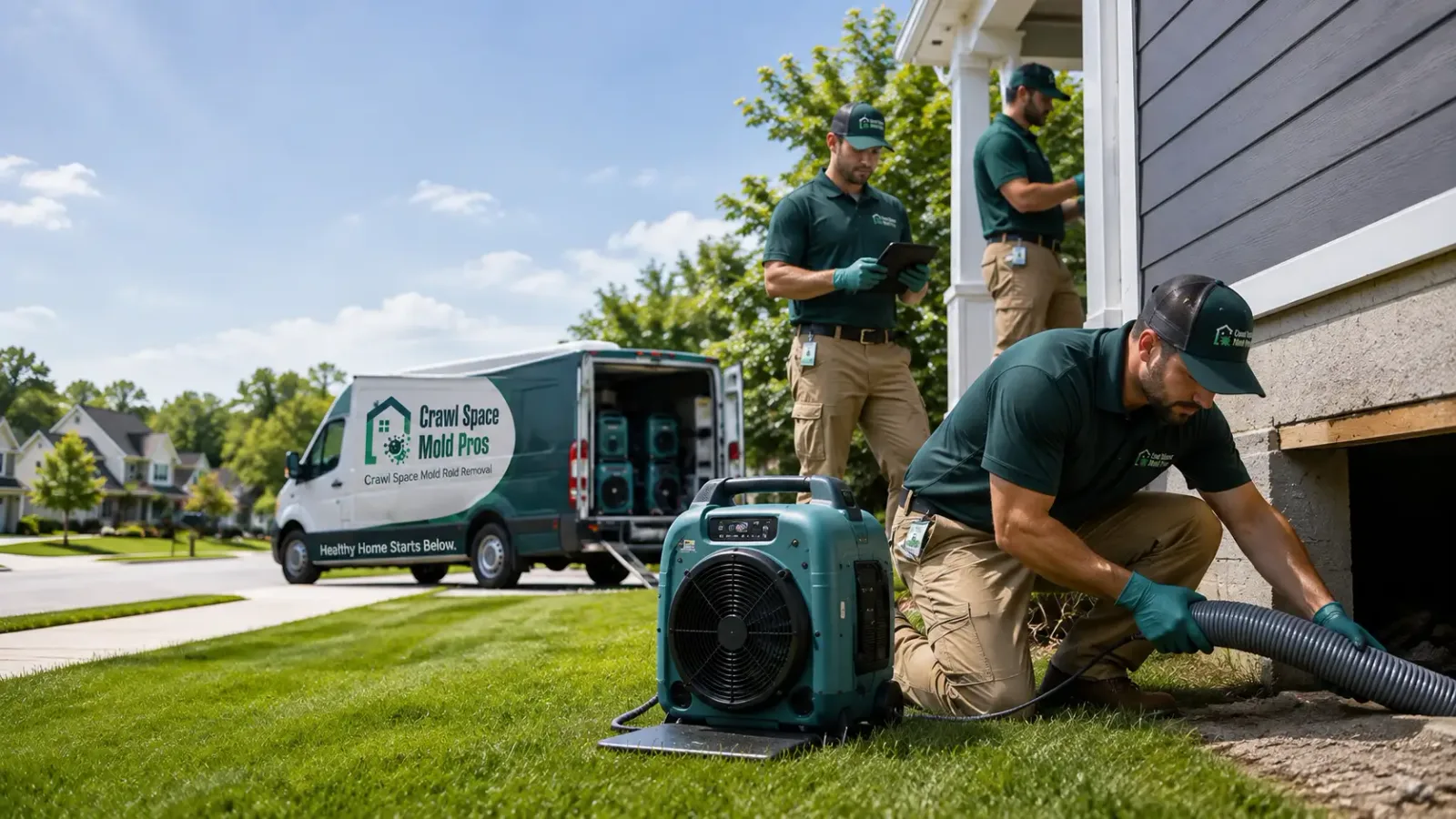 Crawl Space Mold Removal in Luther, OK
